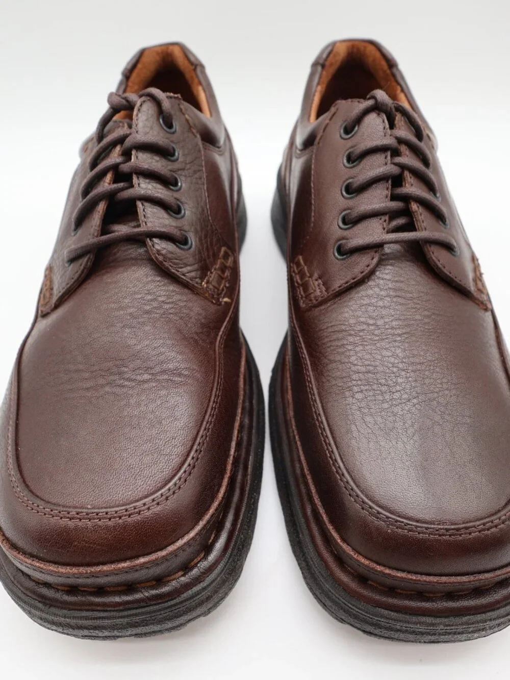 Hush Puppies Summit Persimmon Mens 8.5 Brown Leather Casual Oxfords